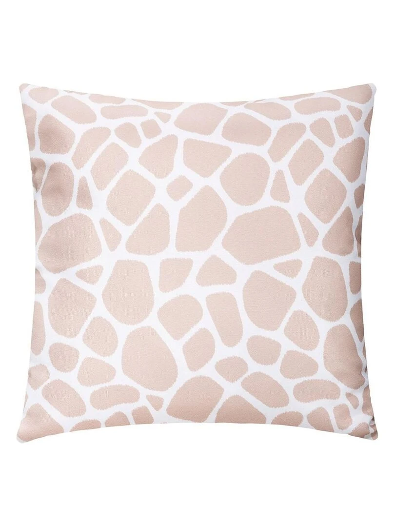 Coussin 40x40 cm Girafe   Blanc