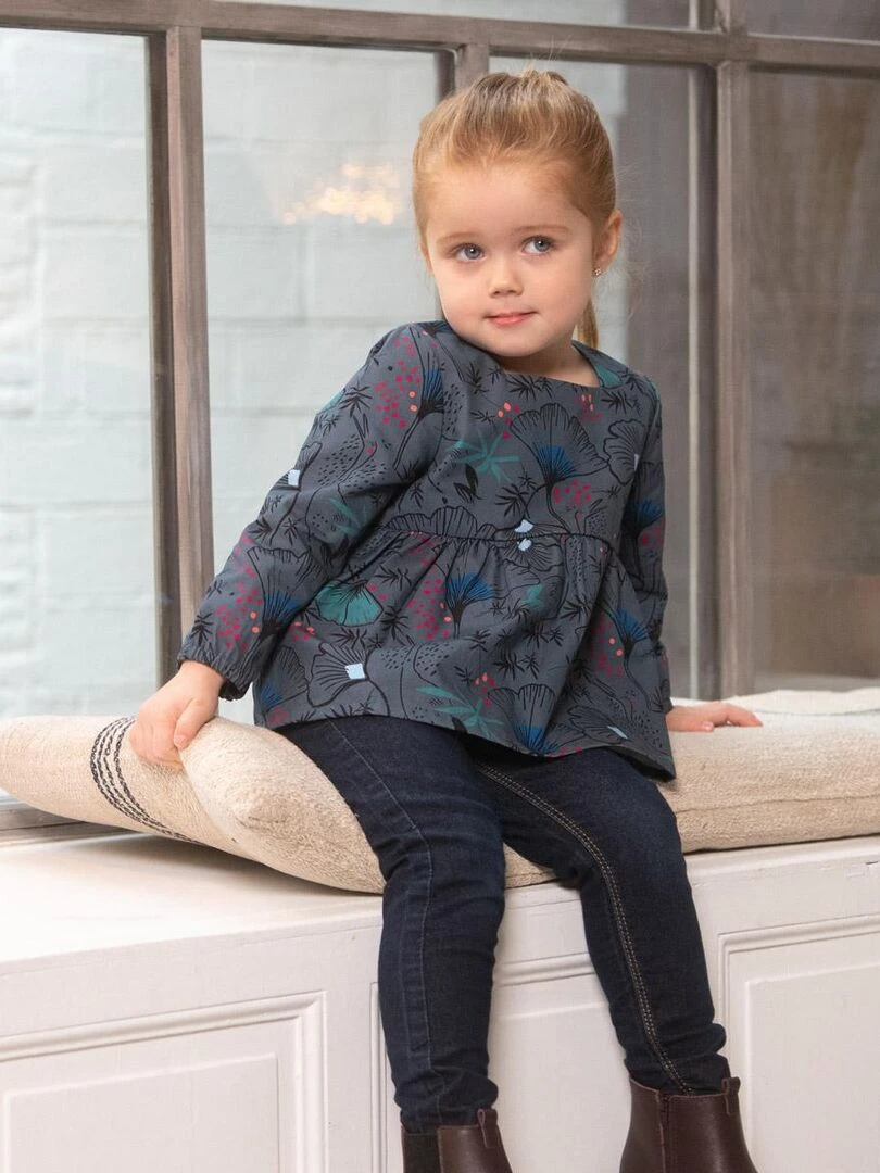 Blouse fille Samba   Bleu