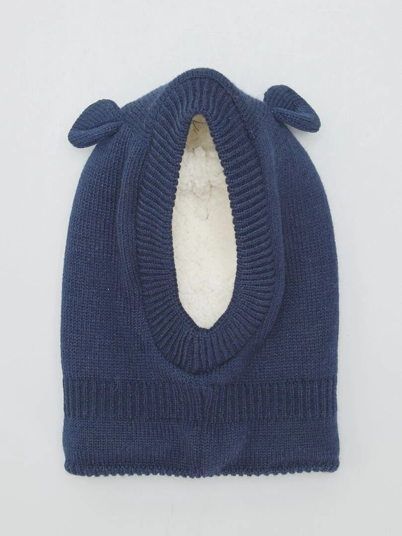 Cagoule en tricot Bleu nuit