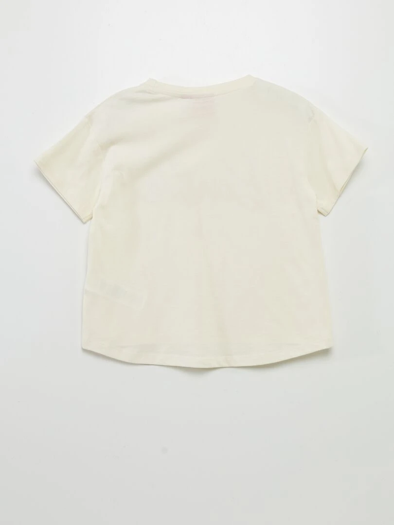 Tee shirt large 'Barbie'   blanc