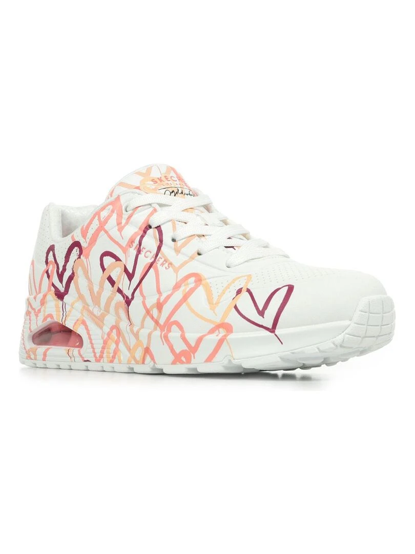 Baskets Skechers Uno Spread The Love Blanc