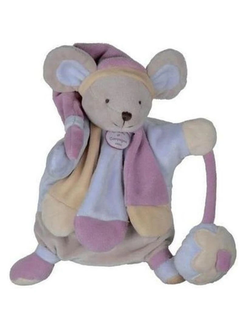 doudou Doudou et compagnie Souris Rose DC2385 Les Poudre Marionnette Rose