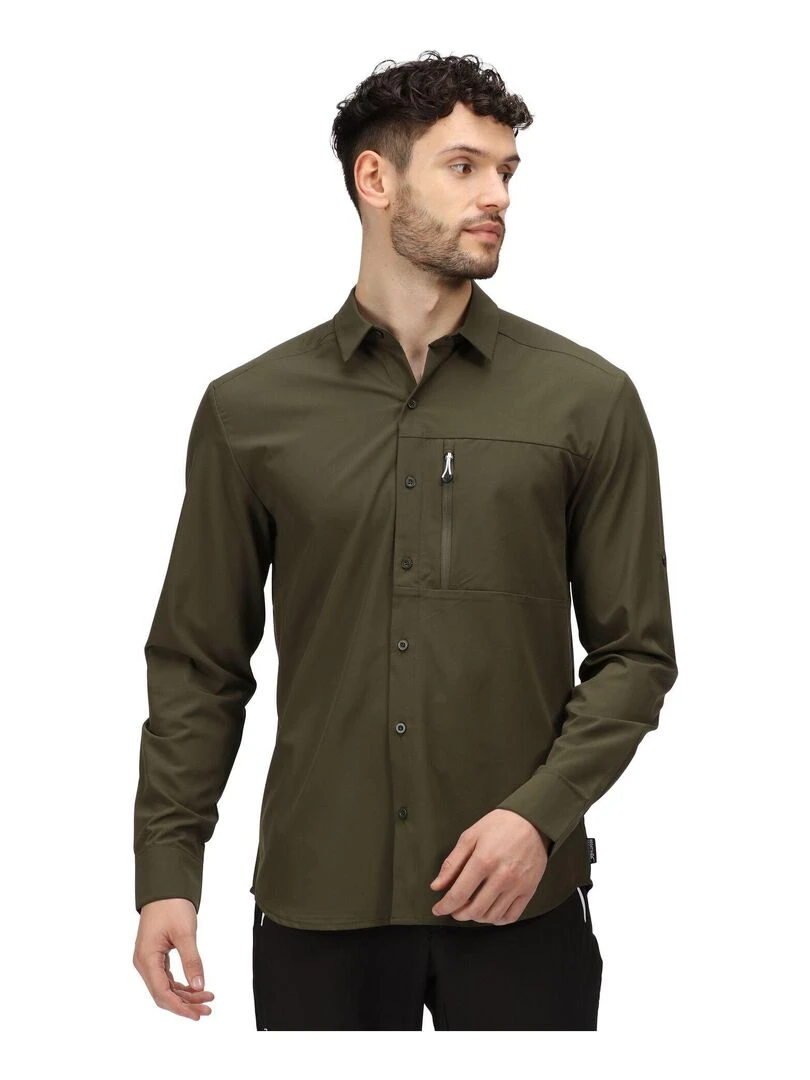 Regatta   Chemise HIGHTON   Vert kaki