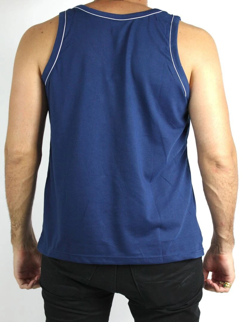 Débardeur avec liseret Kebello   Bleu marine