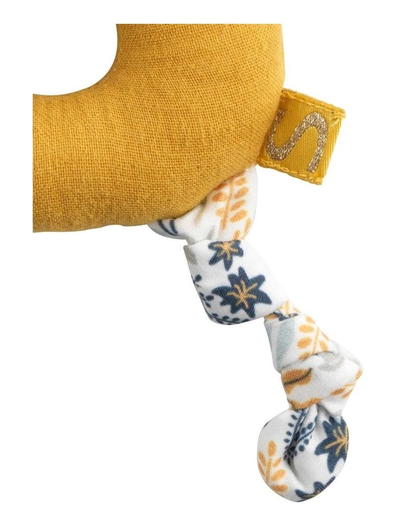 Hochet en velours jaune foncé SAUTHON Jaune foncé