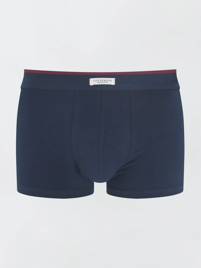Lot 3 boxers stretch   Bleu/rouge