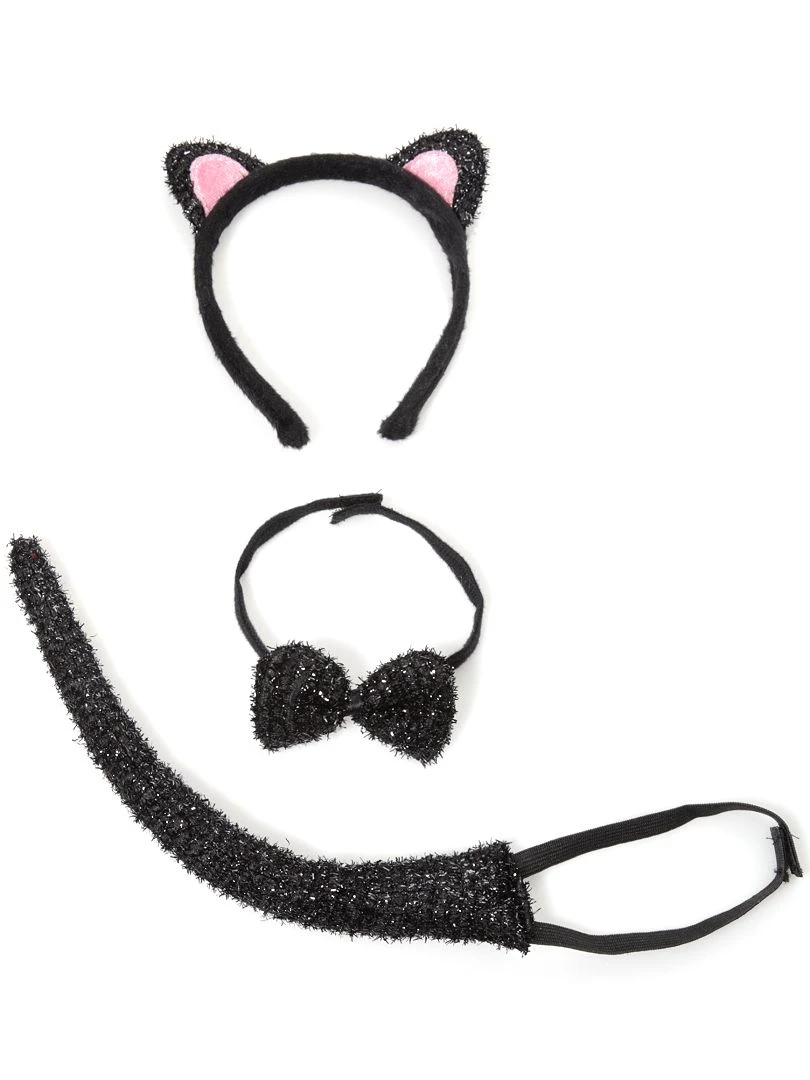 Set chat enfant noir