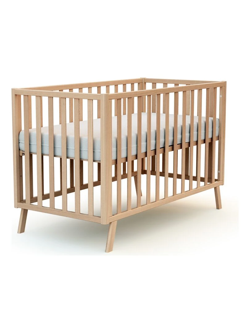 AT4   Lit Bébé 60x120 CONFORT   Marron foncé