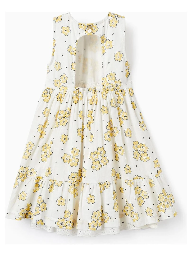Robe avec Motif Floral pour Fille manches courtes MATISSE Beige clair