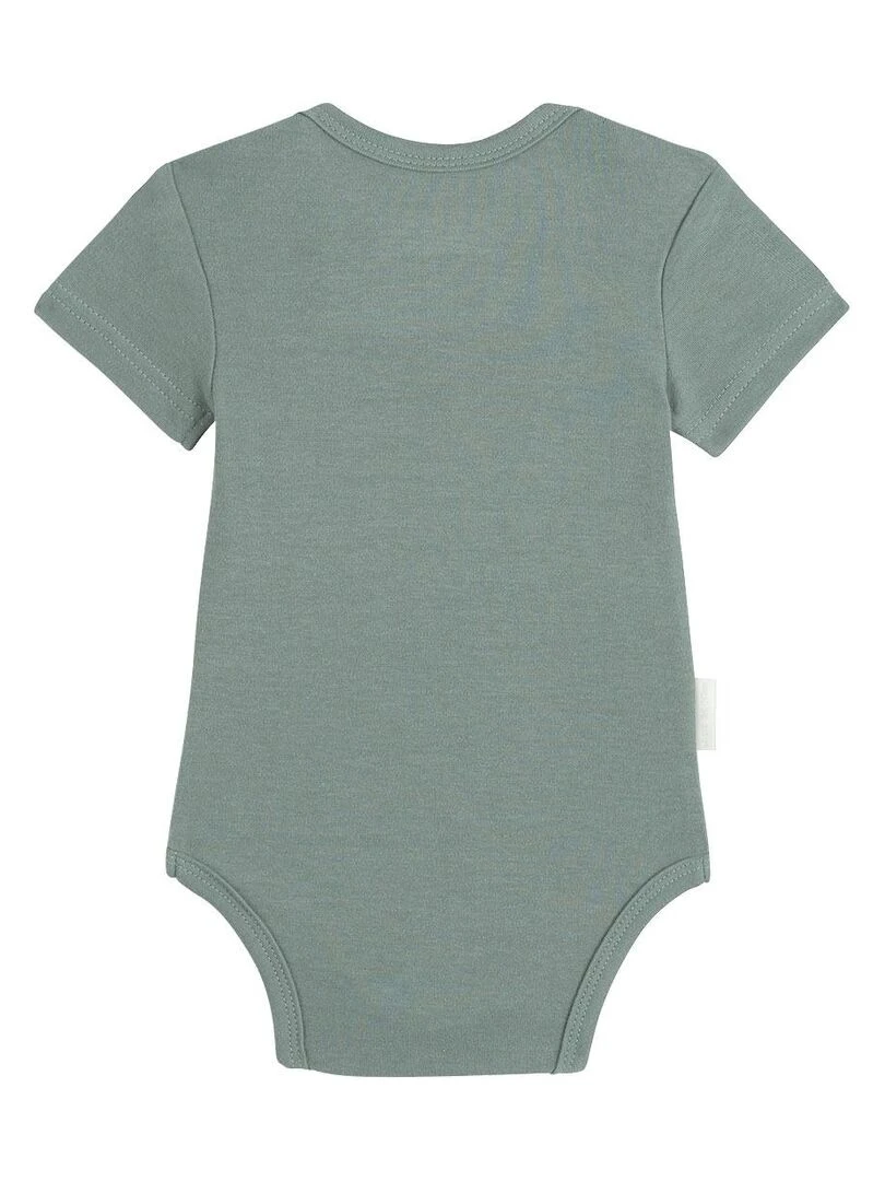 Lot de 2 bodies bébé manches courtes Pretty Jungle   Vert