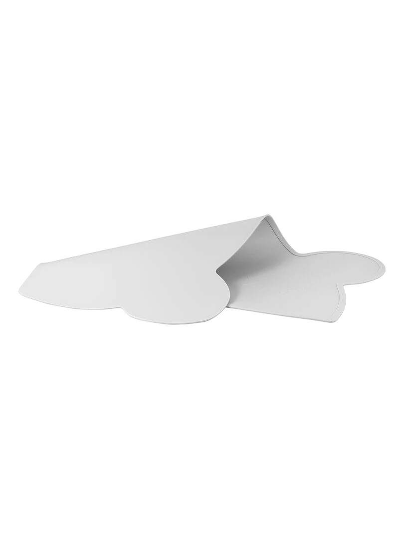 Set de table en forme d’ours en silicone   Gris clair