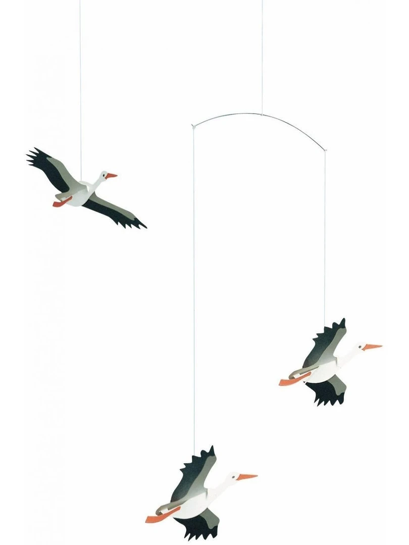 'flensted Mobiles' Lucky Storks Orange