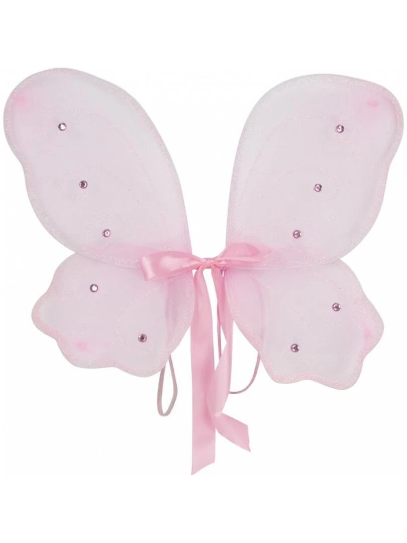 Ailes de fee rose luxe enfant Multicolore
