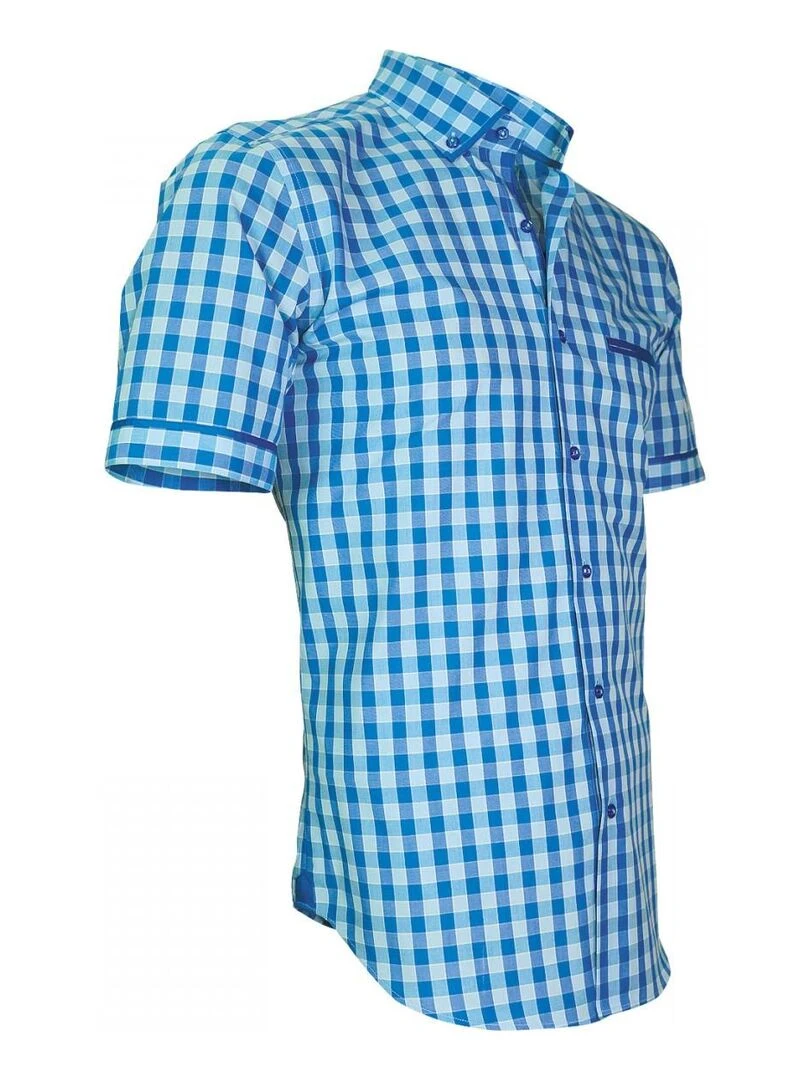 Chemisette vichy DIXON   Bleu