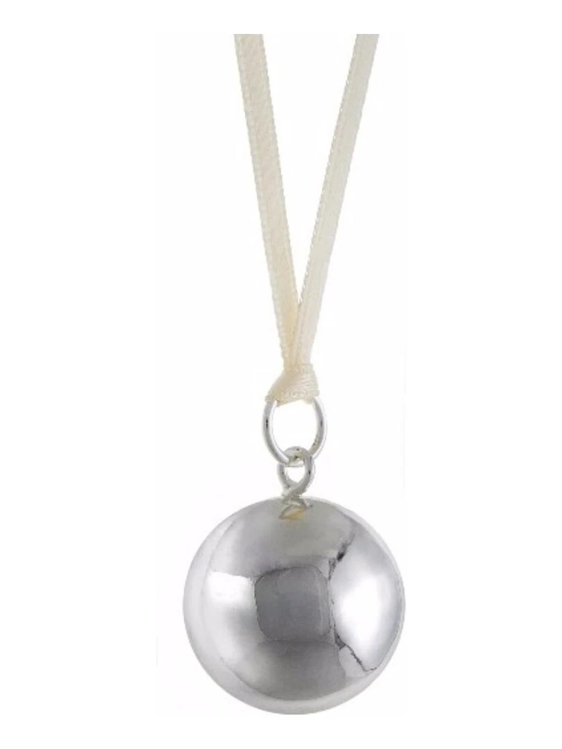 Bola de Grossesse Satin Blanc Argenté