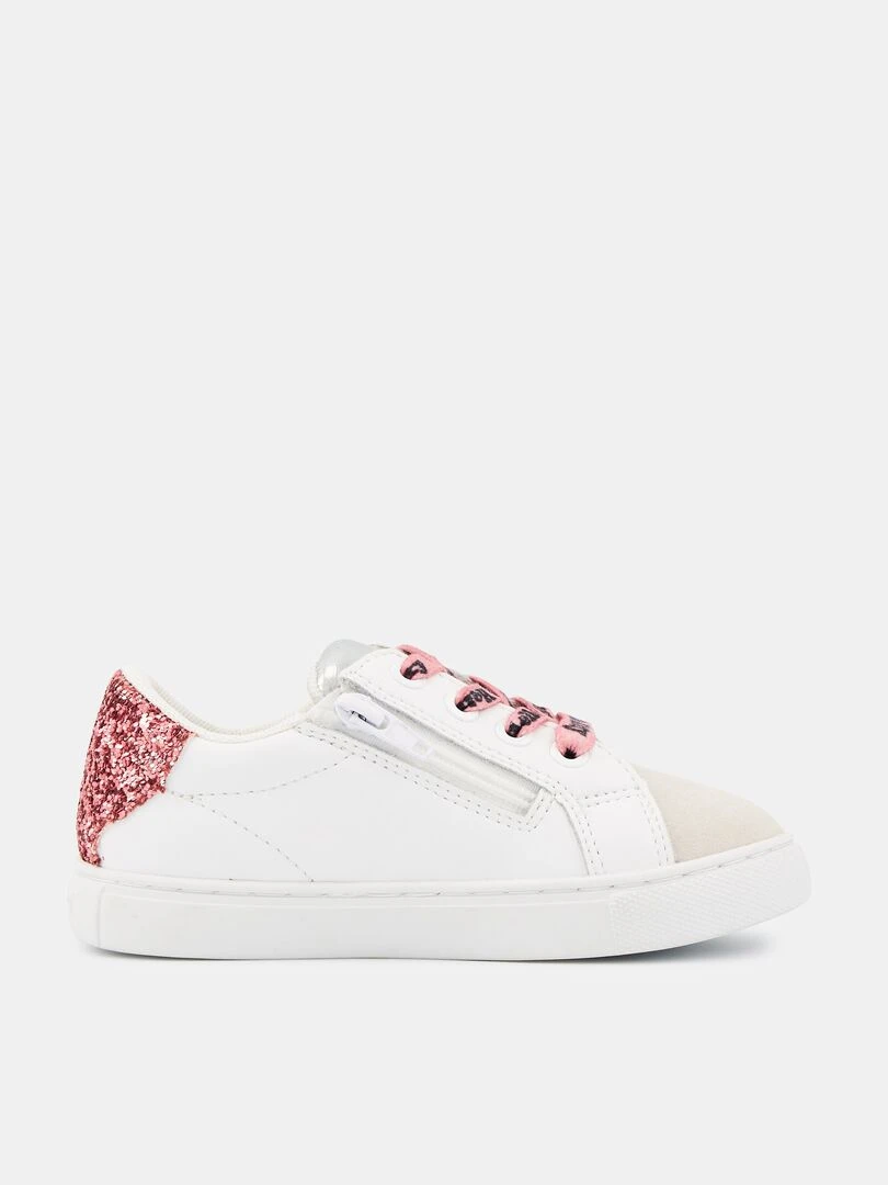 Mini Simone Hello Kitty Glitter Rose   Blanc