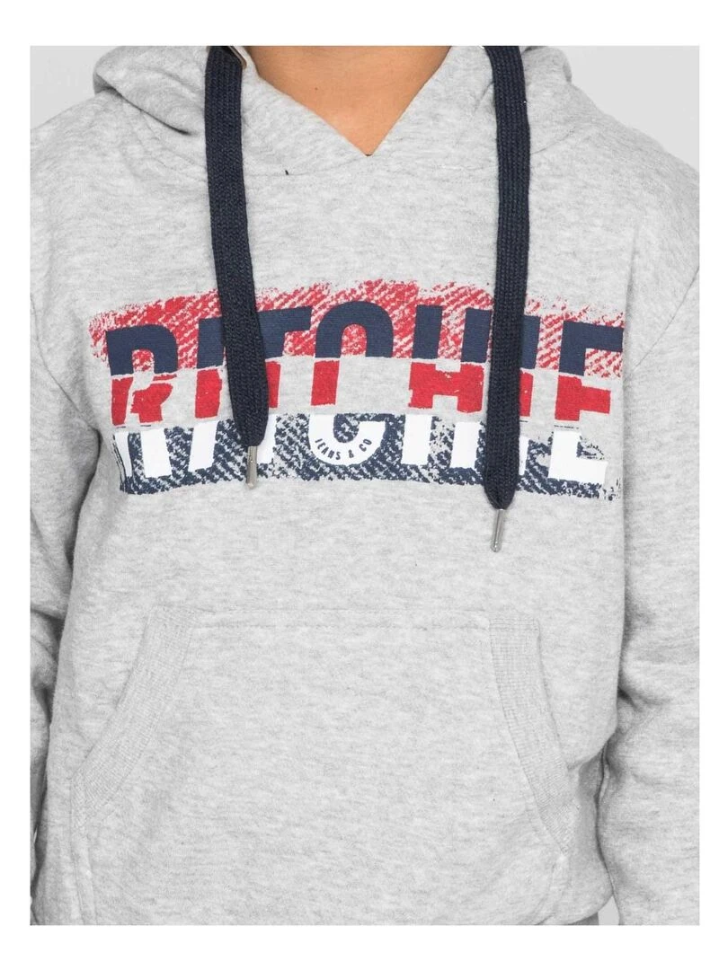 Sweat capuche WESKOF J Gris
