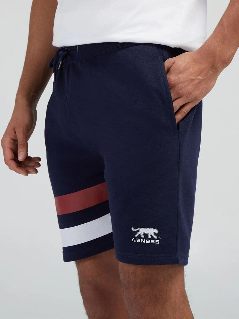 SHORT TRICOLORE Airness Bleu marine