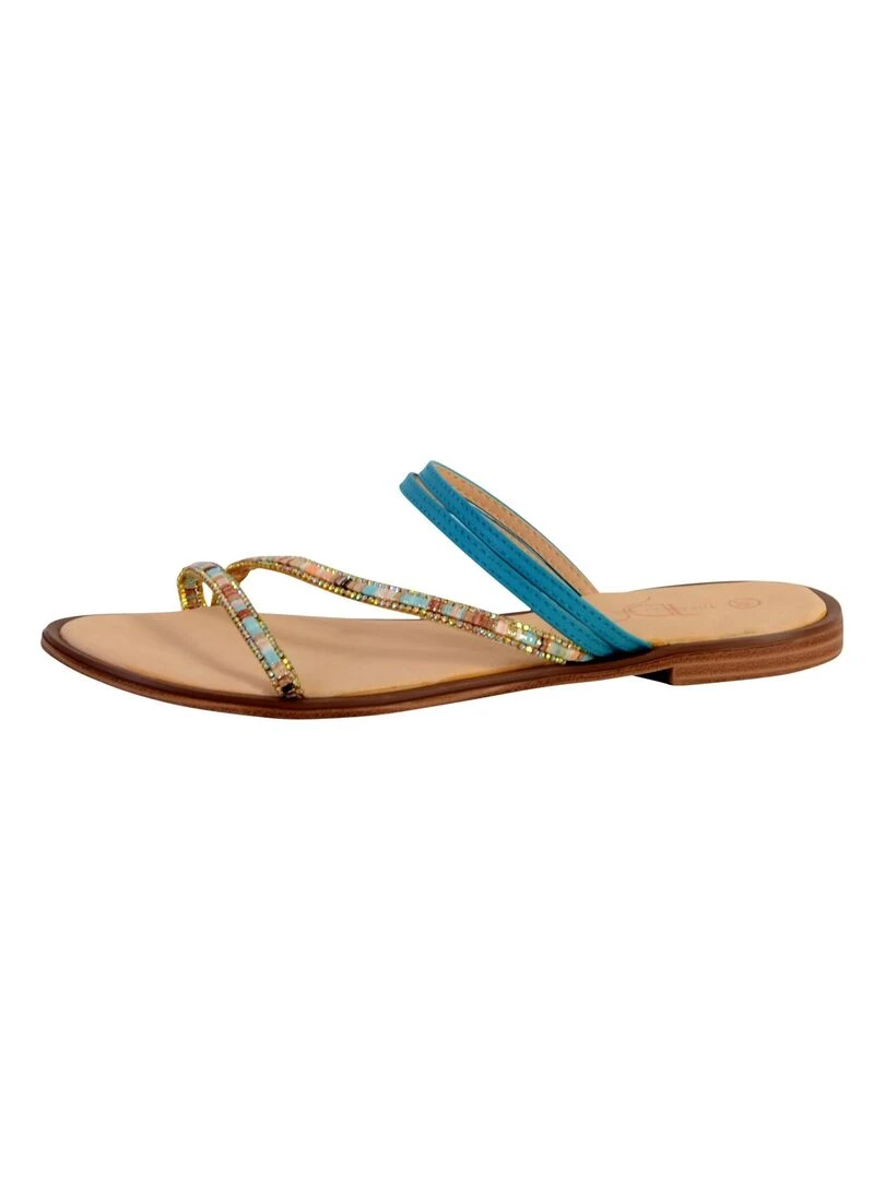 Mule Femme The Divine Factory ZH3673 Bleu