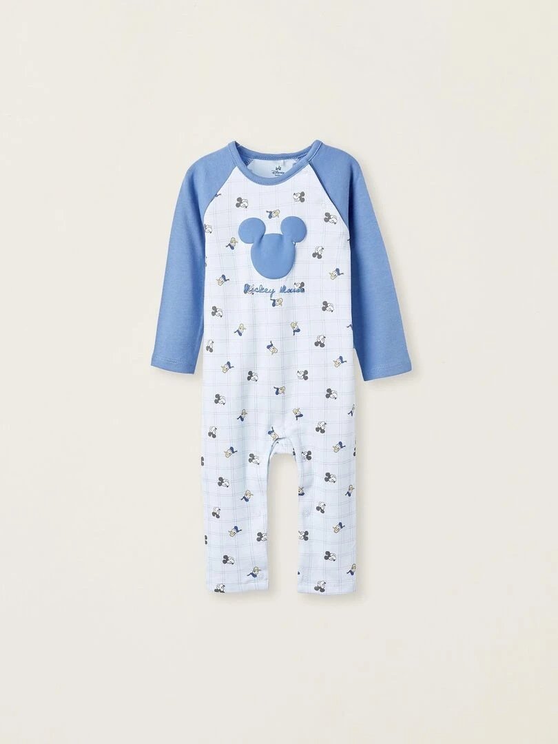 Grenouillère En Coton Pour Nouveau Né 'Mickey & Donald' DISNEY CLASSICS Bleu