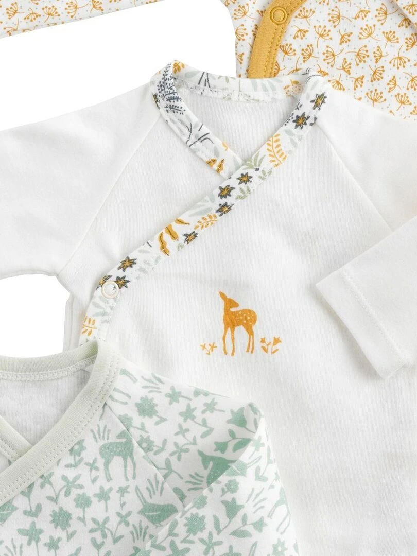 Bodies bébé à manches longues Lot de 1 SAUTHON Blanc Jaune