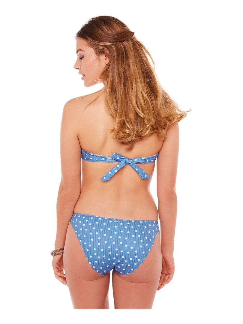 Haut de maillot bandeau COQUILLAGE   Brigitte Bardot Bain   Bleu