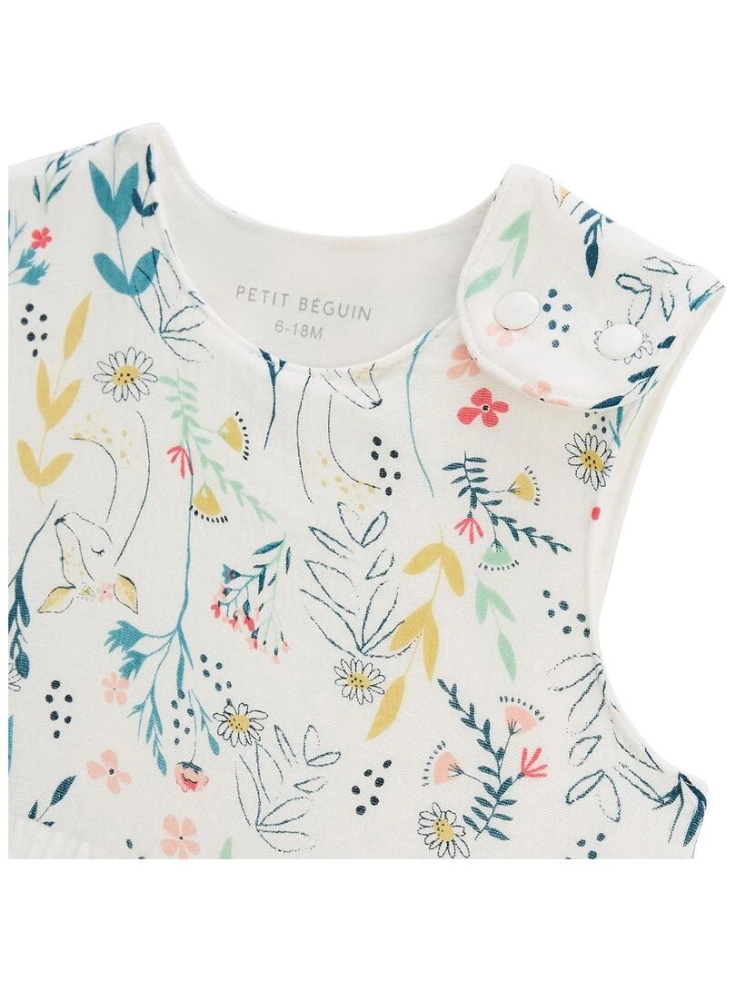 Gigoteuse d'été en gaze de coton Jardin Poétique   Ecru