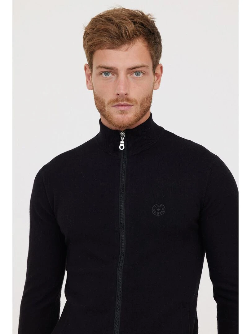 Lee Cooper   Gilet manches longues coton regular CELIUS   Noir