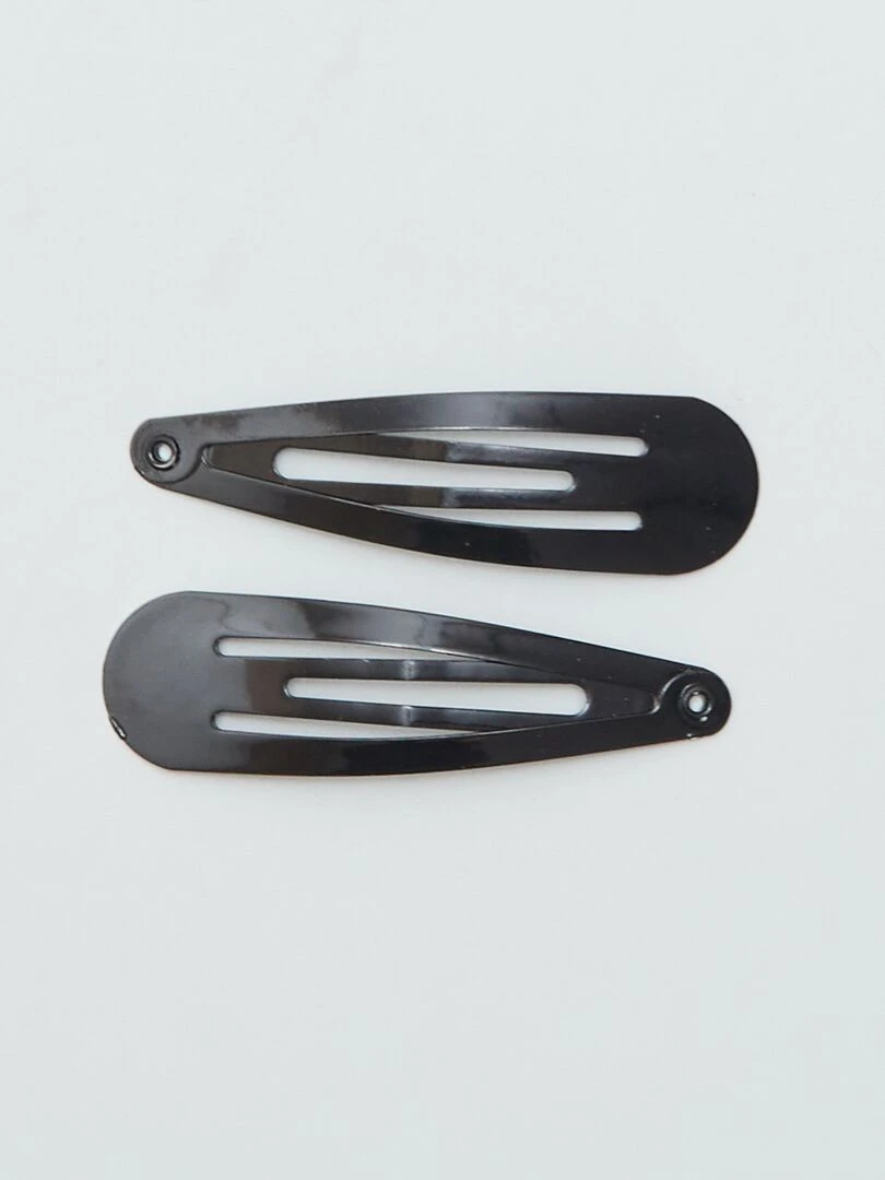 Lot de 6 pinces à cheveux   noir