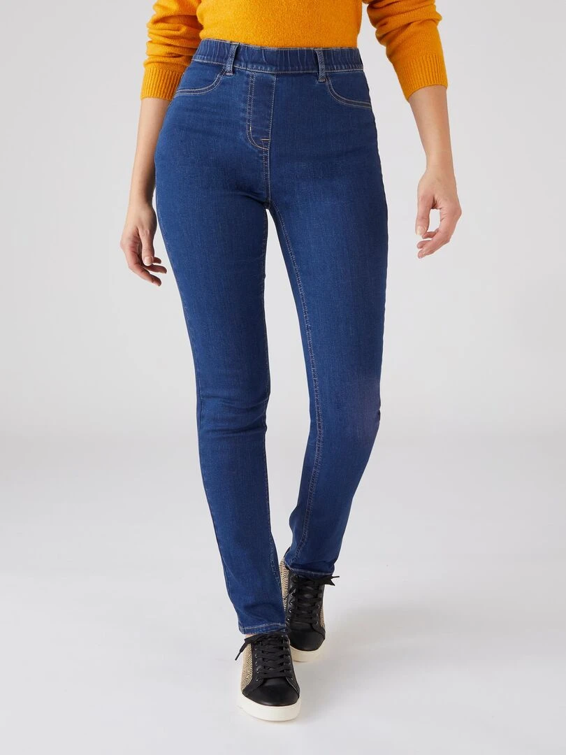 Jean enfilable gaine intégrée Perfect Fit by Damart Damart Bleu