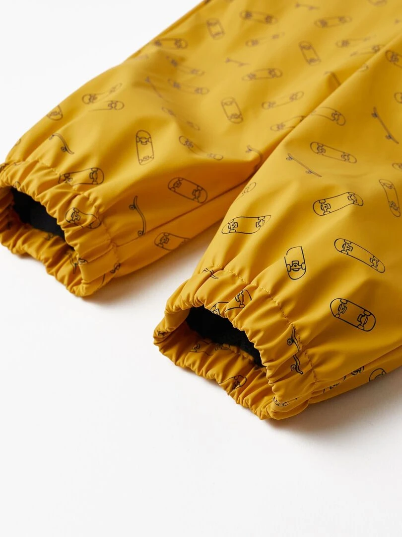 Salopette en caoutchouc pour garçon 'Skate'  Skater's’ Dictionary   Jaune foncé