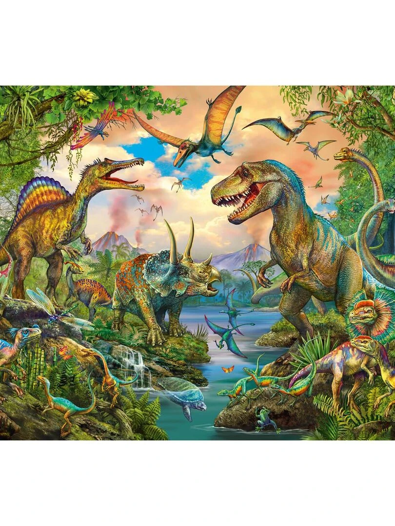 Puzzle 150 pièces : Dinos sauvages avec tatouages N/A