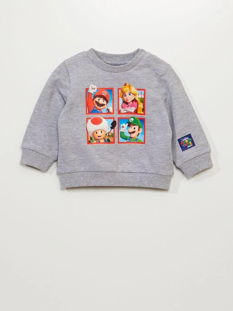 Sweat 'The Super Mario Bros' 'The Movie' Gris
