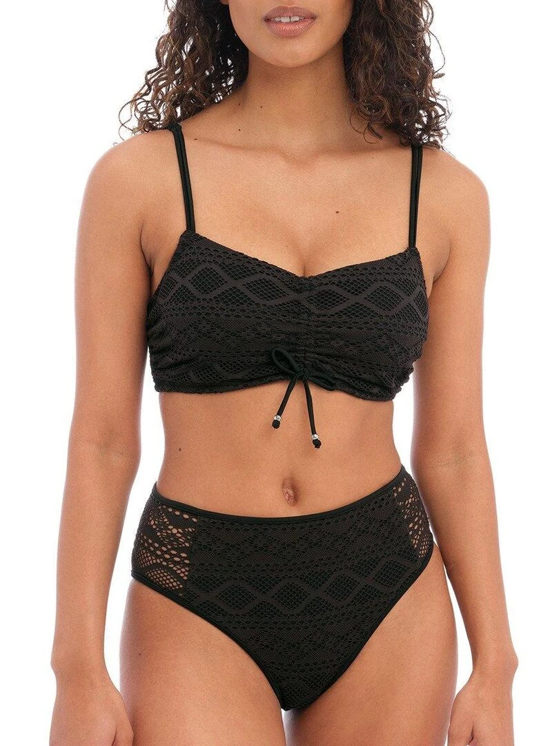 Haut de maillot de bain brassière à armatures cachées Sundance Noir
