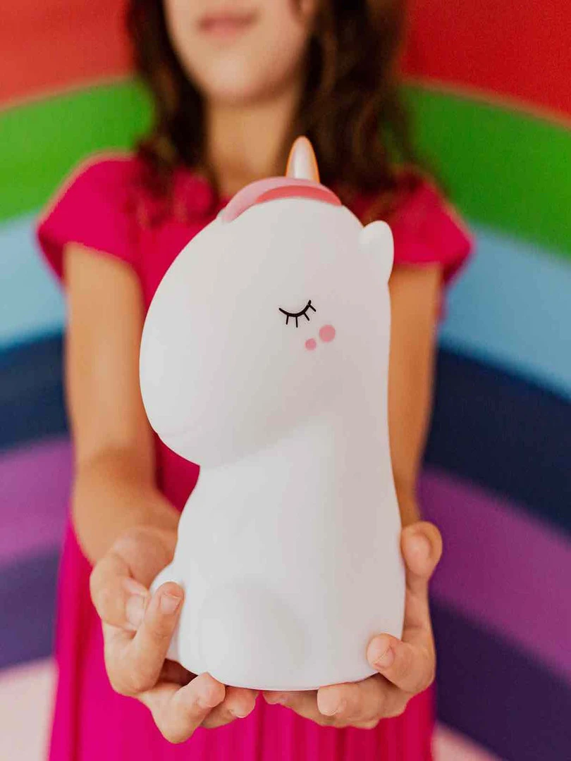 Veilleuse lumineuse en silicone Licorne Multicolore
