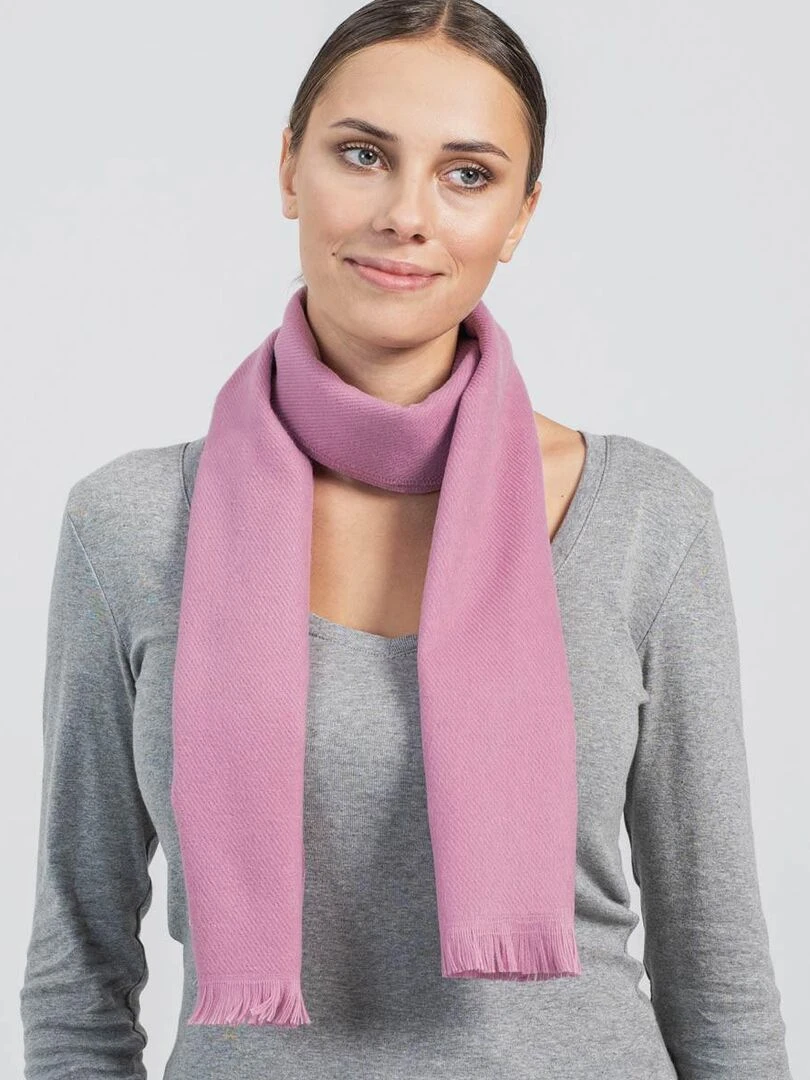 Echarpe Sherpa Fabriqué en France Rose