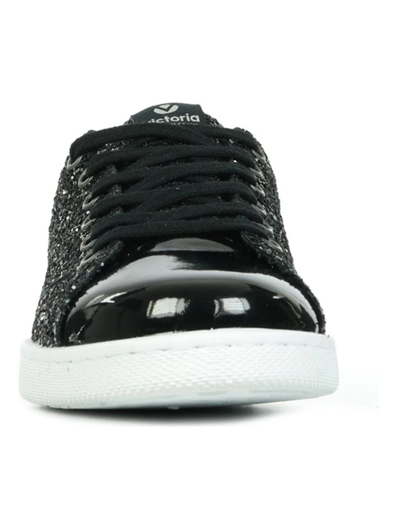 Baskets Victoria Deportivo Tennis Glitter Y Espero   Noir