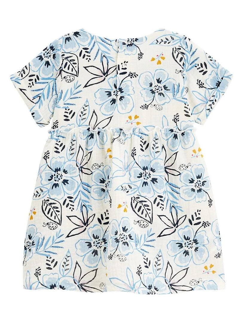 Robe enfant en gaze de coton Hélénie Ecru