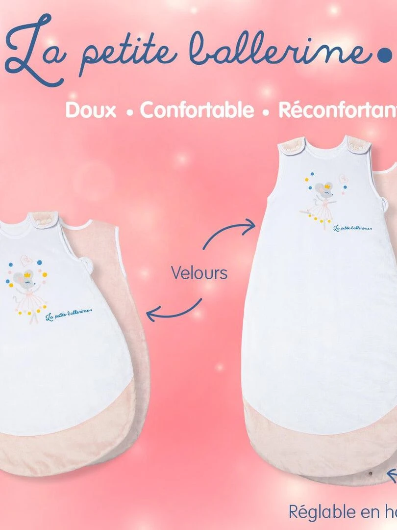 Gigoteuse naissance hiver La Petite Ballerine Rose