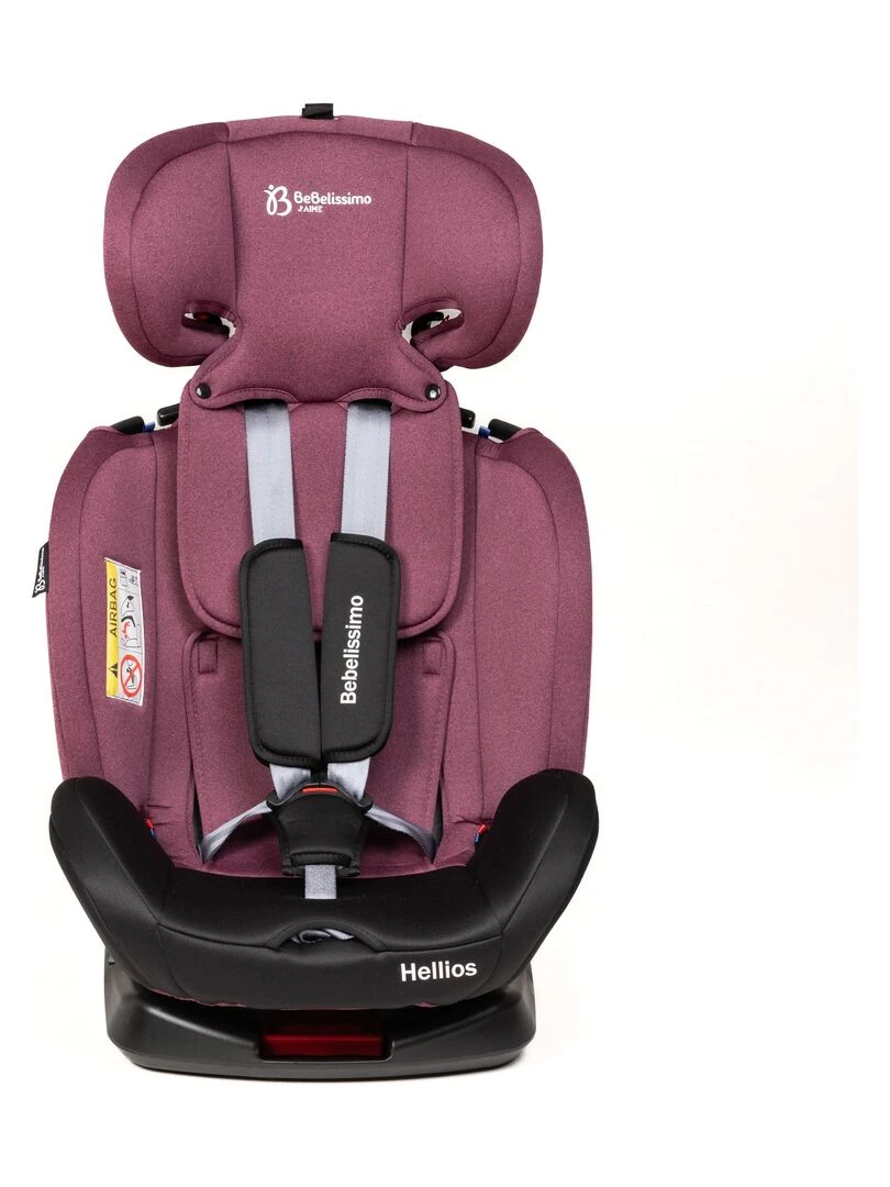 BEBELISSIMO   Siège auto Isofix   pivotant 360 °  groupe 0+/1/2/3   (0 36kg)   Hellios   bordeaux /n   Bordeaux