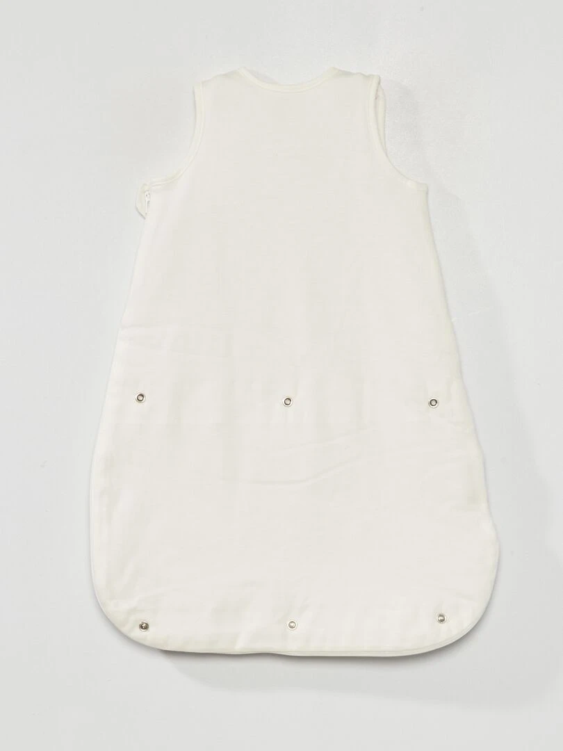 Gigoteuse ouatinée sans manches   Blanc