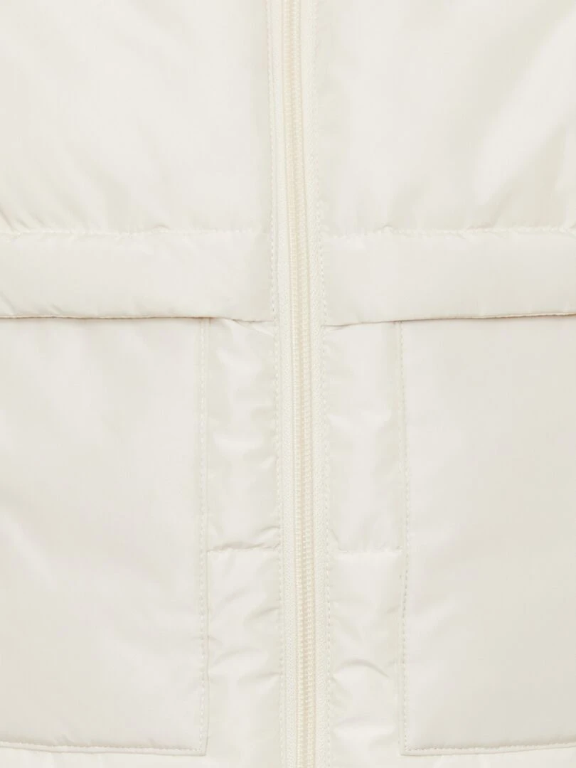 Doudoune matelassée sans manches   Blanc