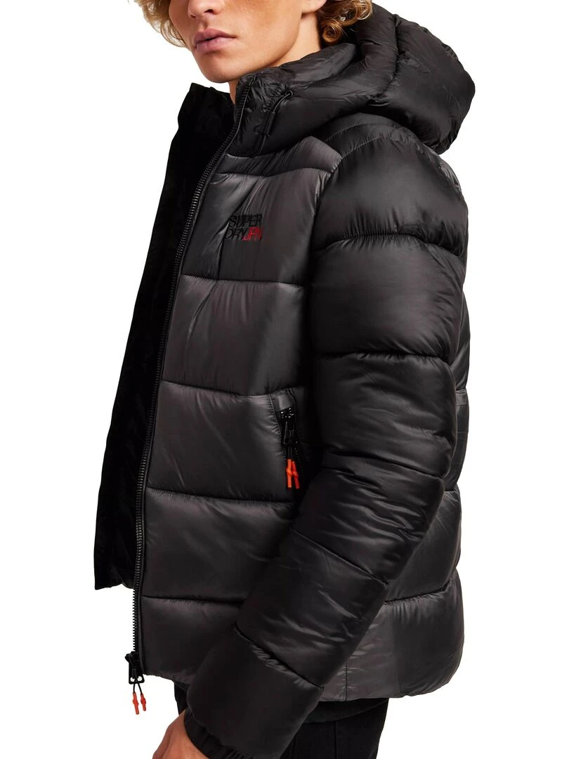 Doudoune à Capuche Superdry Sports Puffer Noir