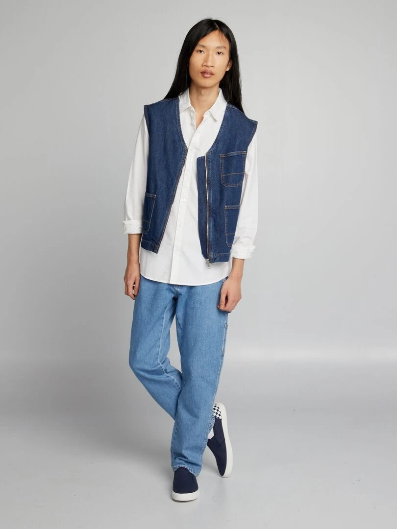 Chemise en coton oxford blanc