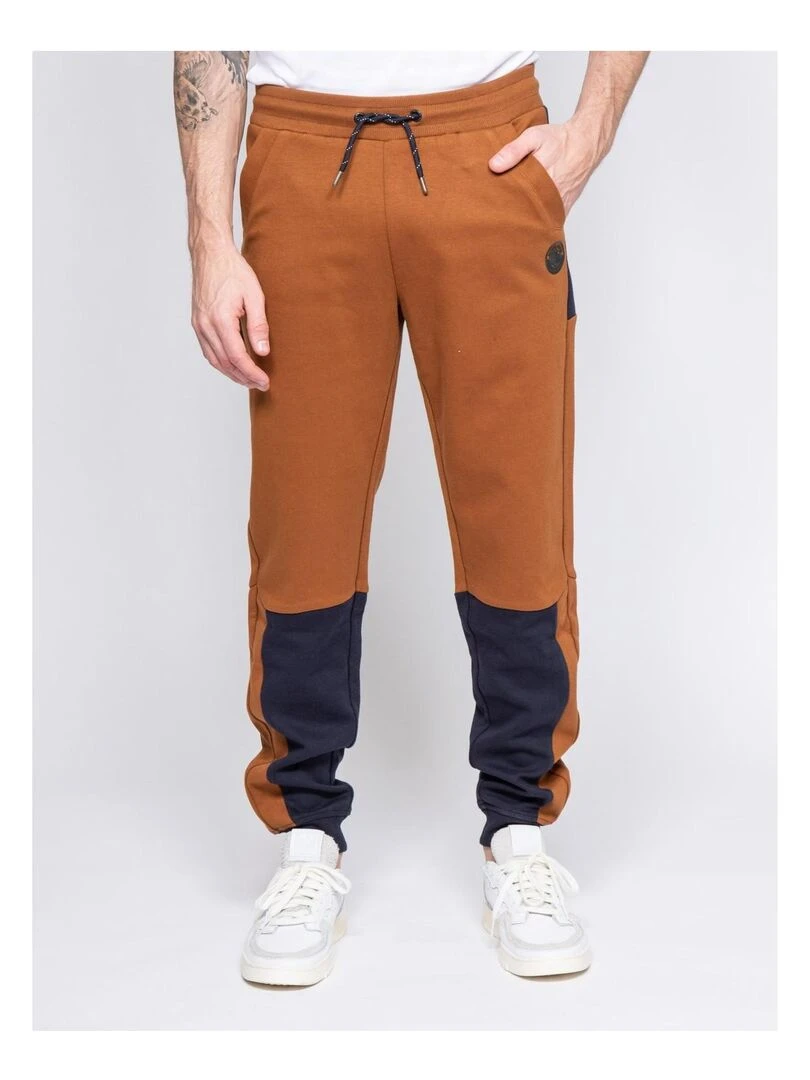 Pantalon jogging VAKERY Marron