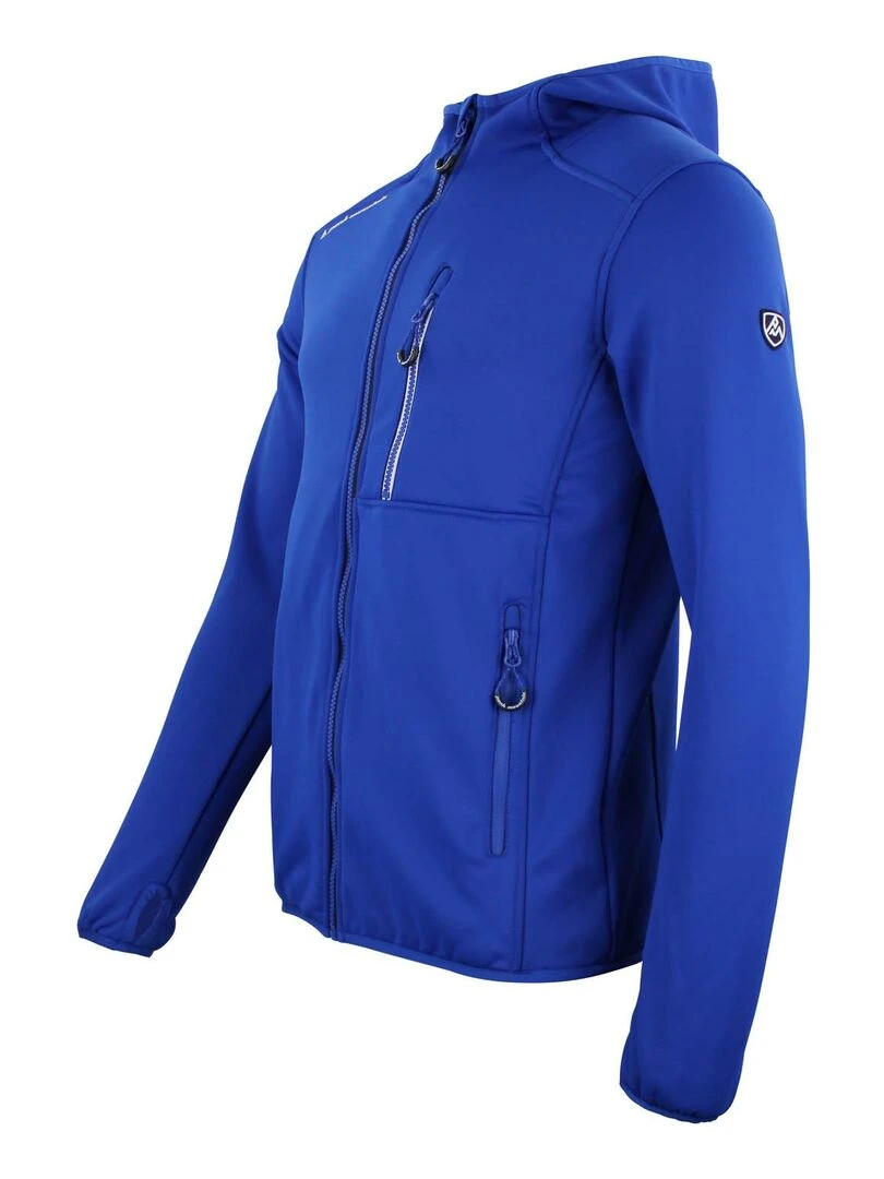 Blouson polarshell homme CAMPO   PEAK MOUNTAIN   Bleu