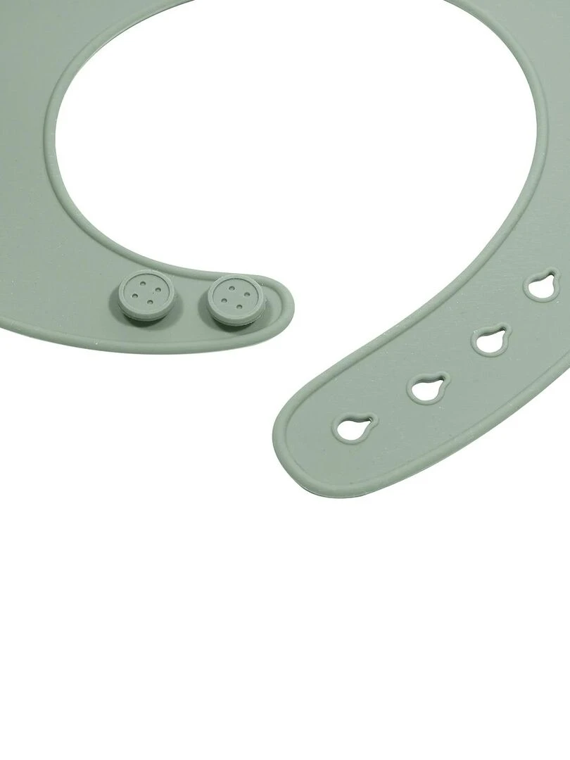 Bavoir bébé en silicone   Vert pistache