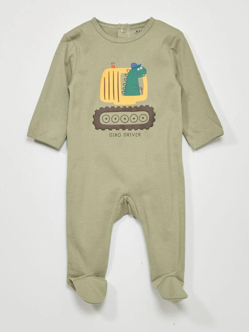 Pyjama 1 pièce imprimé Kaki