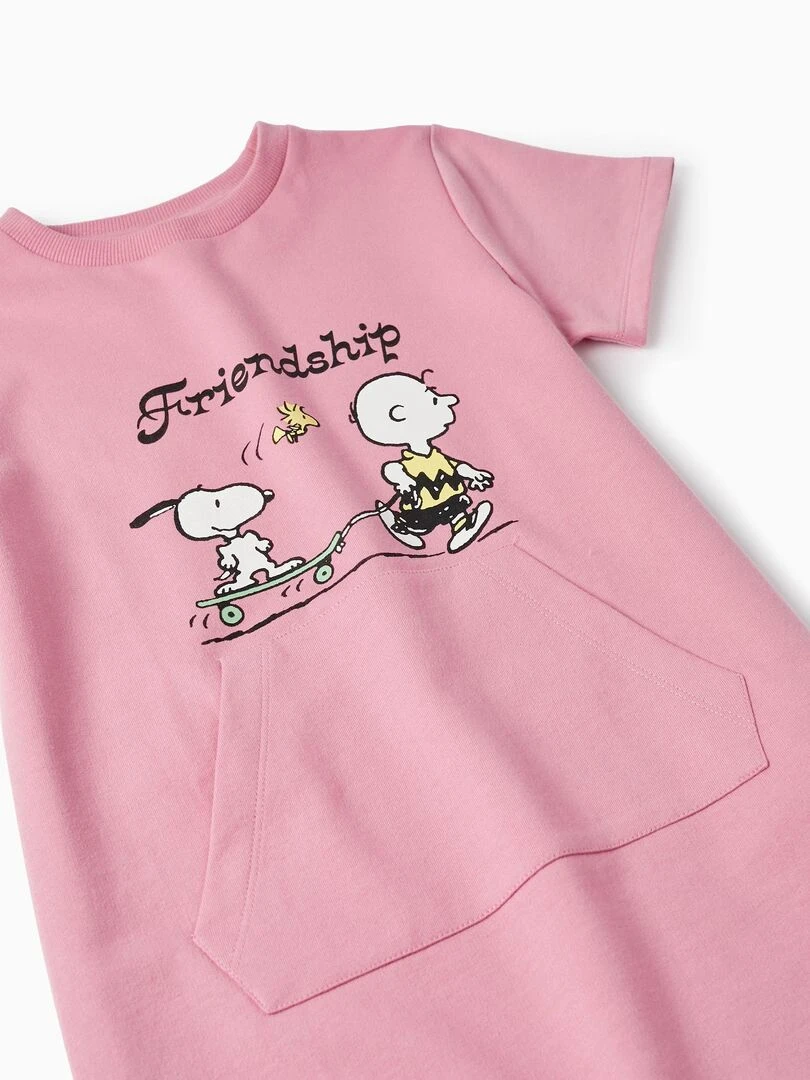 Robe en coton pour fille 'Snoopy   Peanuts'  SNOOPY   Rose clair