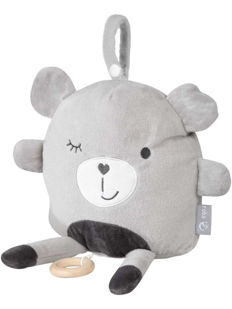 ROBA Peluche Musicale Ours à Suspendre "Lil Cuties Sammy" Mélodie Apaisante Gris Argenté N/A